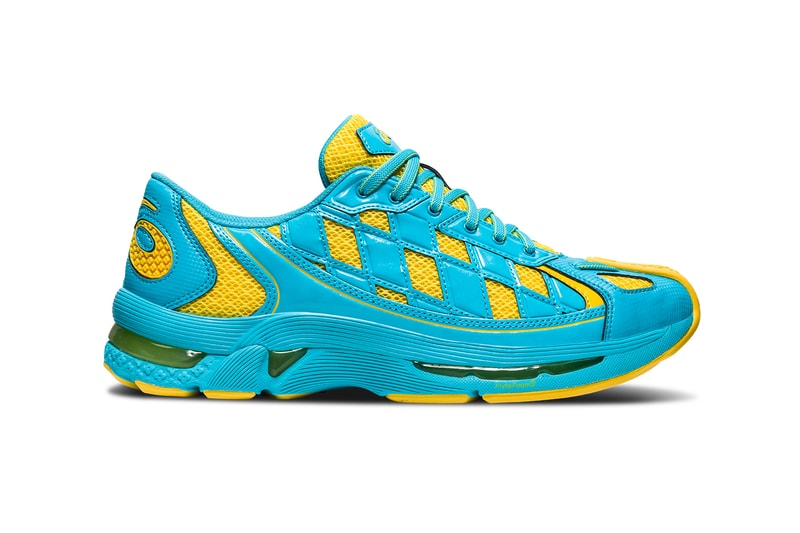 asics kiko kostadinov collaboration gel kiril blue yellow sneakers shoes footwear sneakerhead