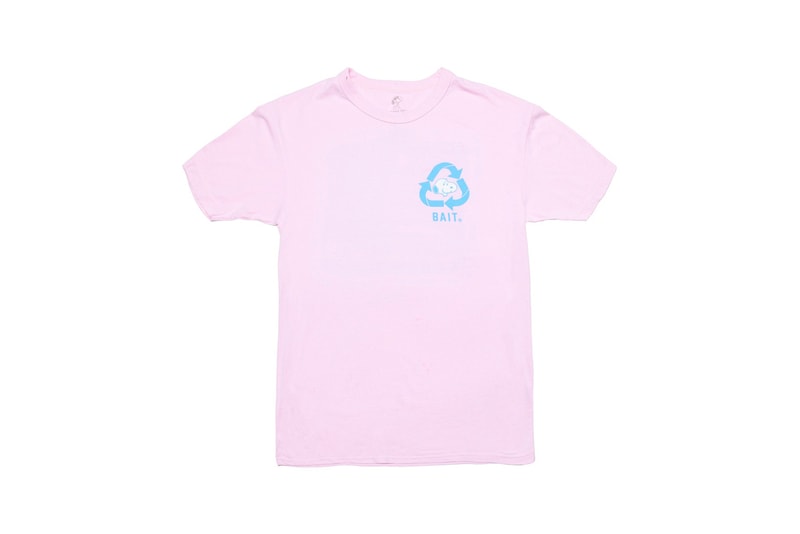 bait peanuts collaboration earth day sustainability upcycled black sweaters yellow t shirts fashion