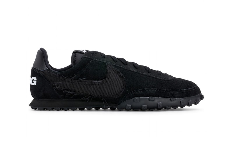nike black comme des garcons cdg blazer high low waffle racer footscape sneakers collaborations dover street market