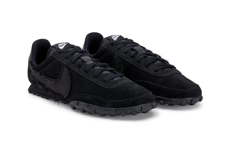 nike black comme des garcons cdg blazer high low waffle racer footscape sneakers collaborations dover street market