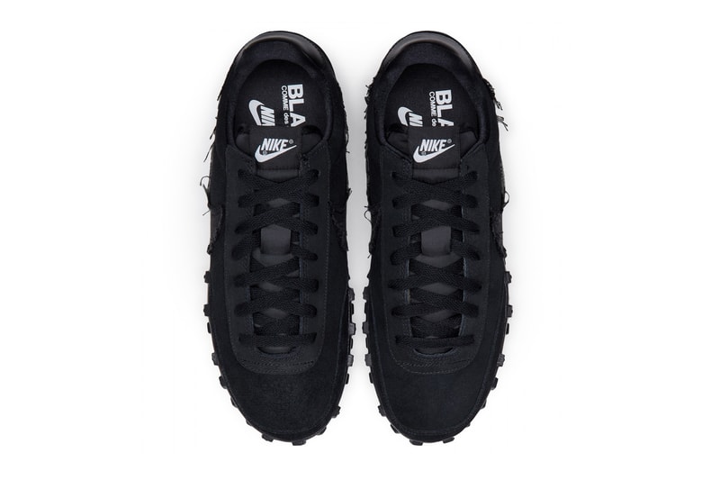 nike black comme des garcons cdg blazer high low waffle racer footscape sneakers collaborations dover street market