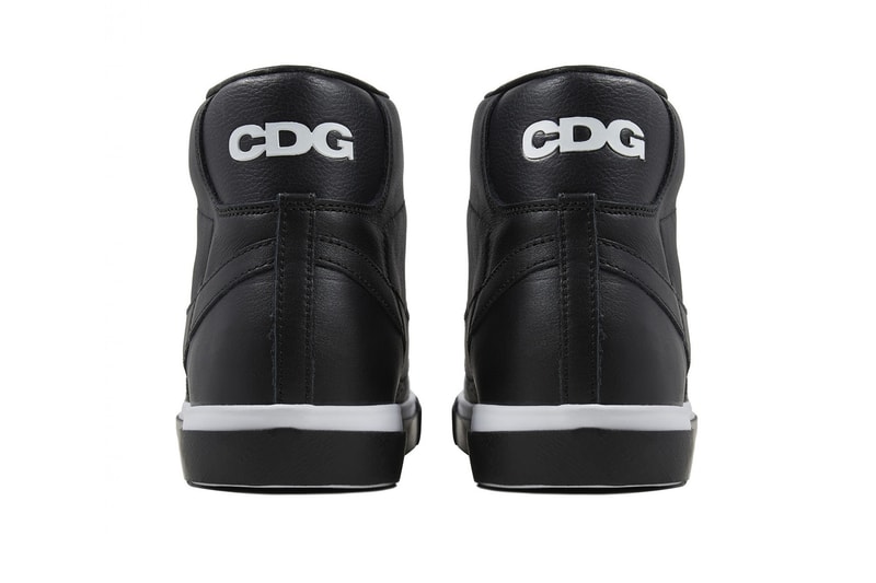 nike black comme des garcons cdg blazer high low waffle racer footscape sneakers collaborations dover street market