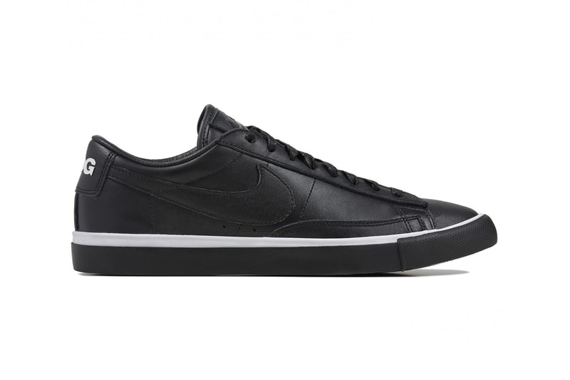 nike black comme des garcons cdg blazer high low waffle racer footscape sneakers collaborations dover street market