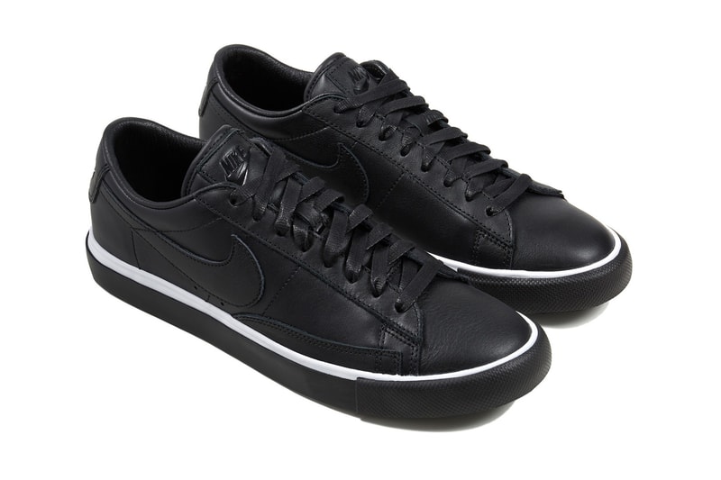 nike black comme des garcons cdg blazer high low waffle racer footscape sneakers collaborations dover street market