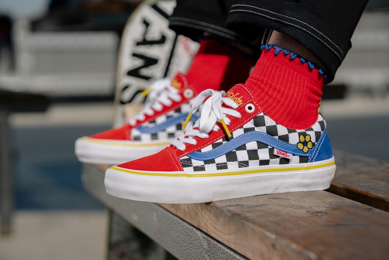 brighton zeuner vans collaboration collection vans old skool pro body suit bucket hat