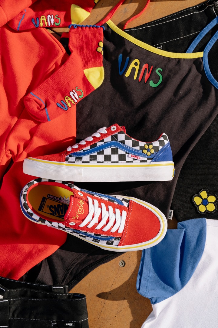 brighton zeuner vans collaboration collection vans old skool pro body suit bucket hat