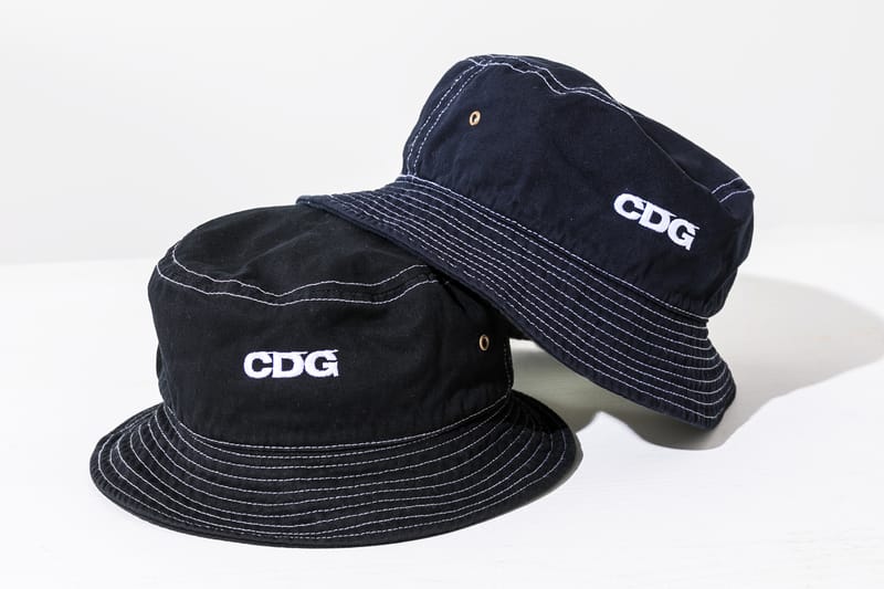 COMME des GARÇONS Releases Staple Logo Bucket Hats