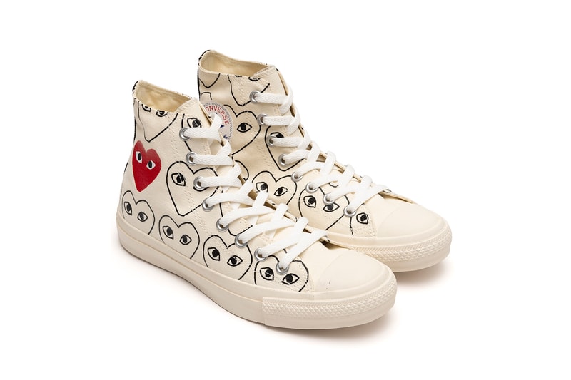 COMME des GARCONS PLAY x Converse Chuck 70 Hi White