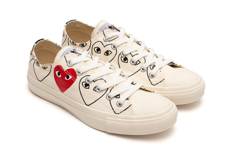 COMME des GARCONS PLAY x Converse Chuck 70 Ox White