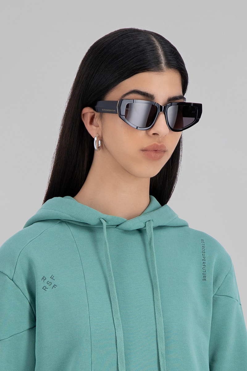 danielle cathari retrosuperfuture collaboration eyewear sunglasses shades blue black orange accessories