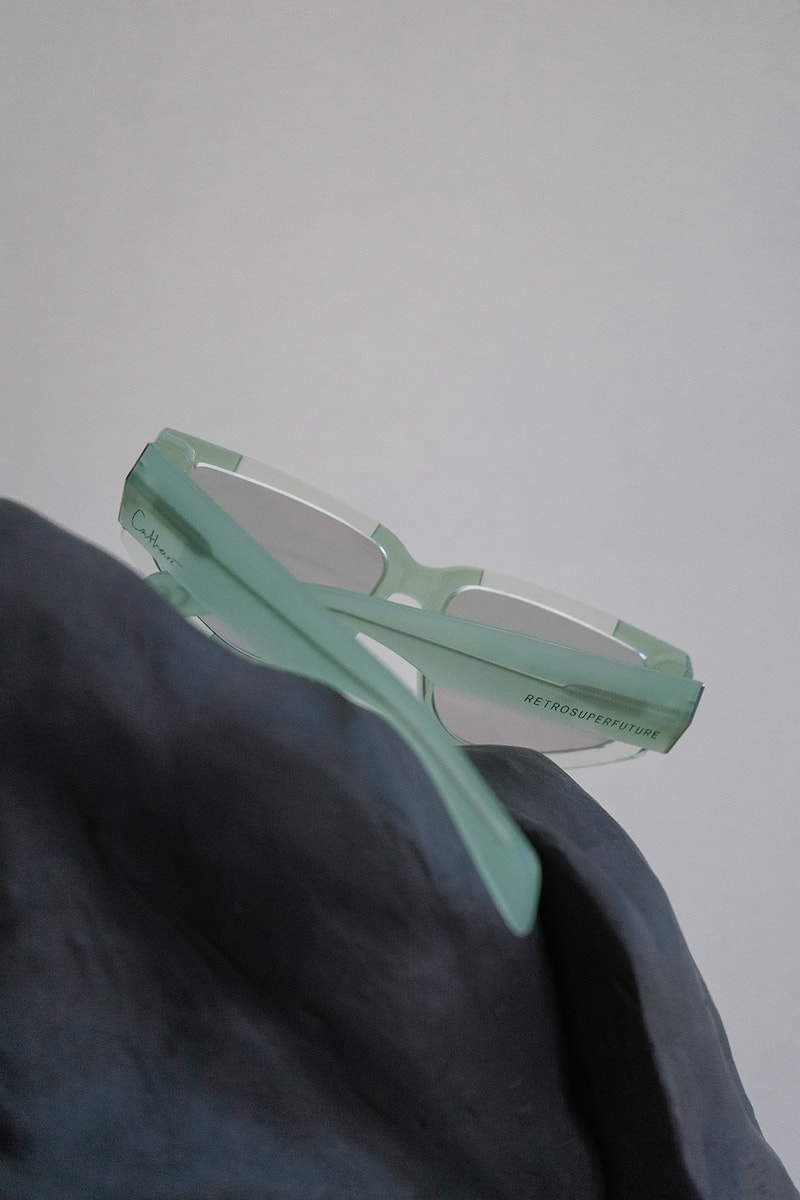danielle cathari retrosuperfuture collaboration eyewear sunglasses shades blue black orange accessories