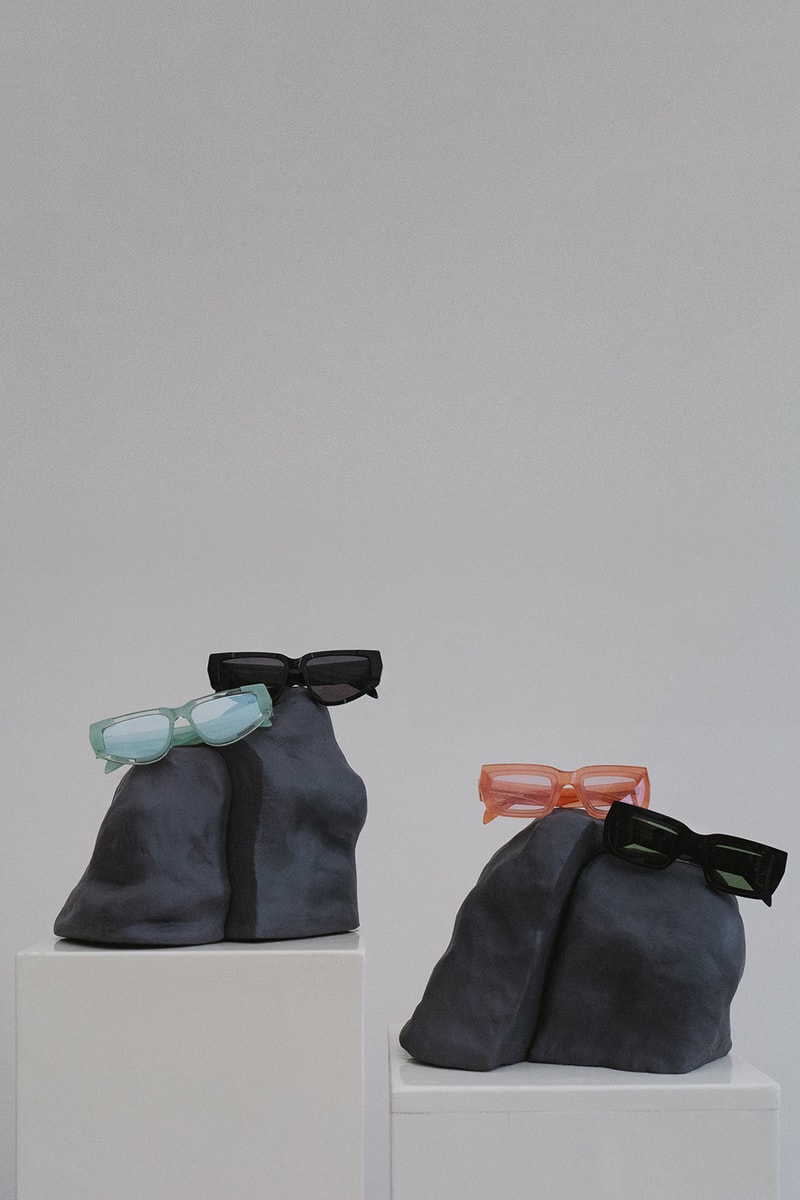 danielle cathari retrosuperfuture collaboration eyewear sunglasses shades blue black orange accessories