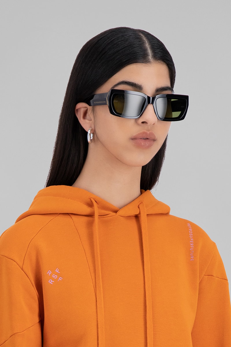 danielle cathari retrosuperfuture collaboration eyewear sunglasses shades blue black orange accessories