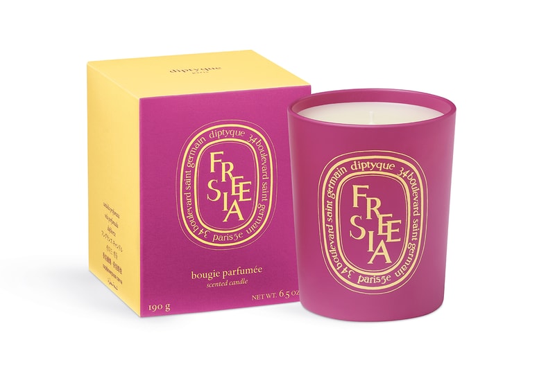 diptyque coloring spring limited edition candle collection mothers day geranium freesia