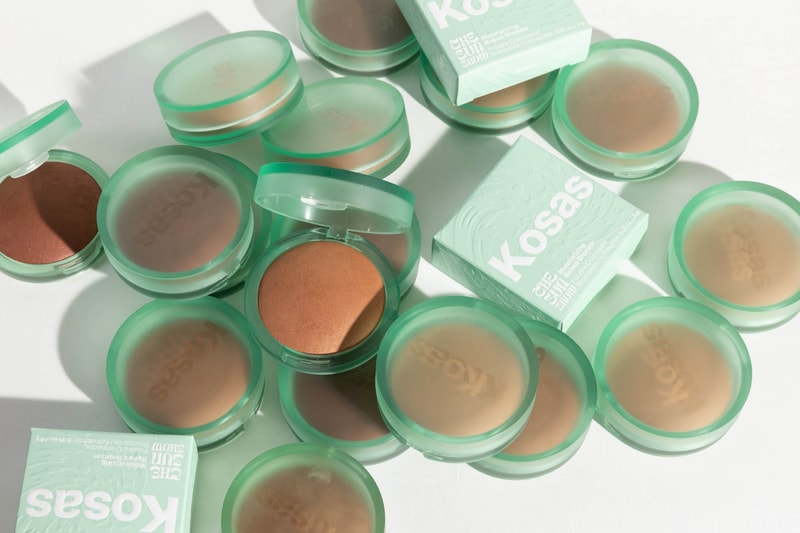 Kosas Sun Show Bronzer Makeup Product Release Moisturizing Formula Sea Glass Container Logo 