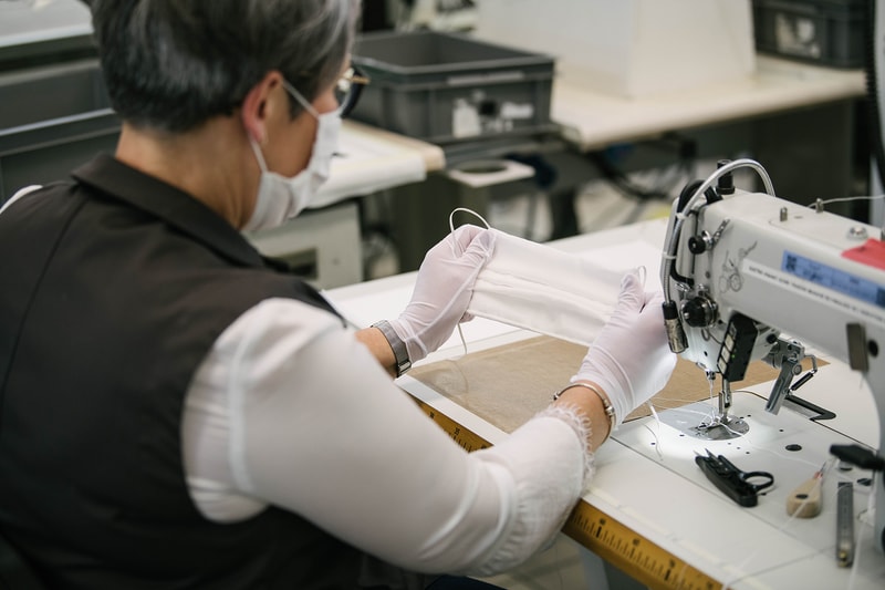 louis vuitton non surgical face masks production coronavirus covid19 pandemic french workshops