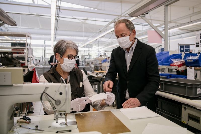 louis vuitton non surgical face masks production coronavirus covid19 pandemic french workshops