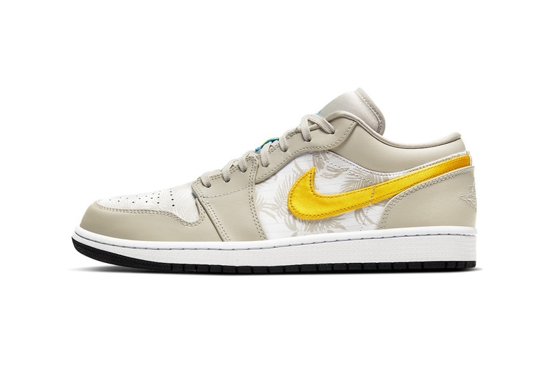 nike air jordan 1 low sneakers yellow beige shoes footwear sneakerhead