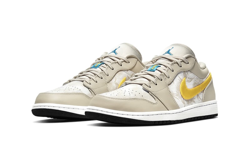 nike air jordan 1 low sneakers yellow beige shoes footwear sneakerhead