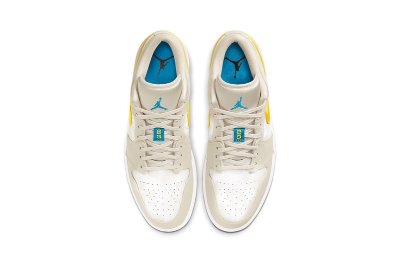 nike air jordan 1 low sneakers yellow beige shoes footwear sneakerhead