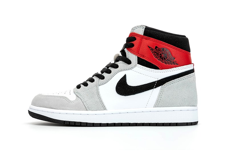 nike air jordan 1 retro high og sneakers grey white red shoes footwear sneakerhead