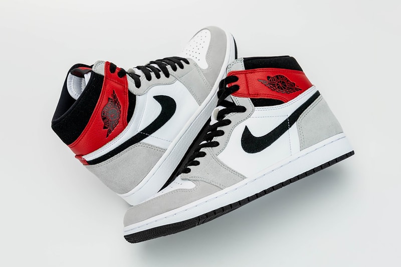 nike air jordan 1 retro high og sneakers grey white red shoes footwear sneakerhead