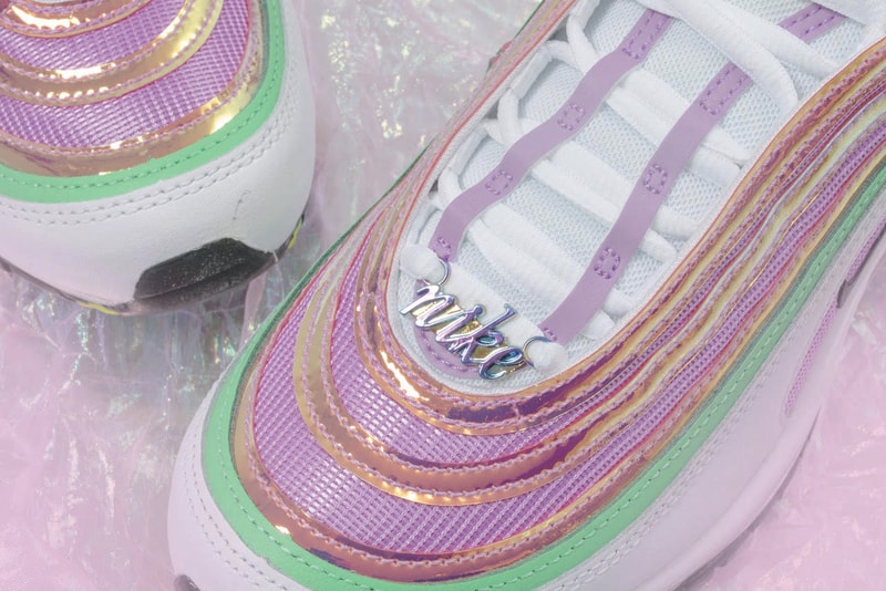 Nike Air Max 97 Metallic Pink Green Yellow Sneaker Release Spring Summer Colorway