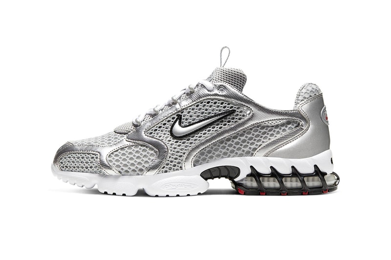 nike air zoom spiridon cage 2 smoke grey silver white black sneakers footwear sneakerhead shoes 