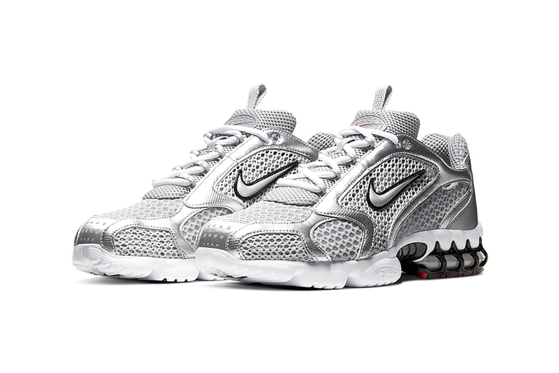 nike air zoom spiridon cage 2 smoke grey silver white black sneakers footwear sneakerhead shoes 