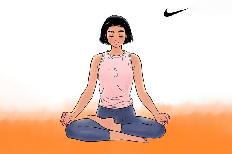 nike little thunder collaboration 7 day yoga asana challenge hong kong comic artist fitness anxiety