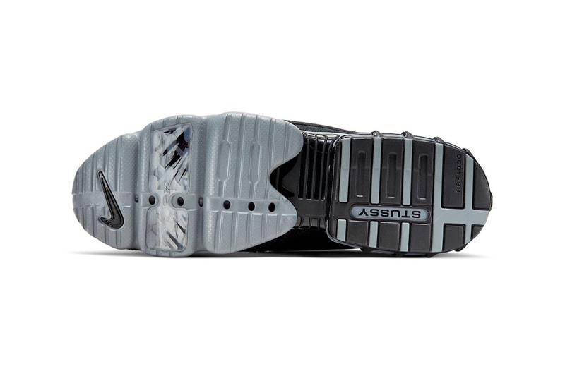 nike stussy air zoom spiridon cage 2 collaboration sneakers black gray sneakerhead footwear shoes