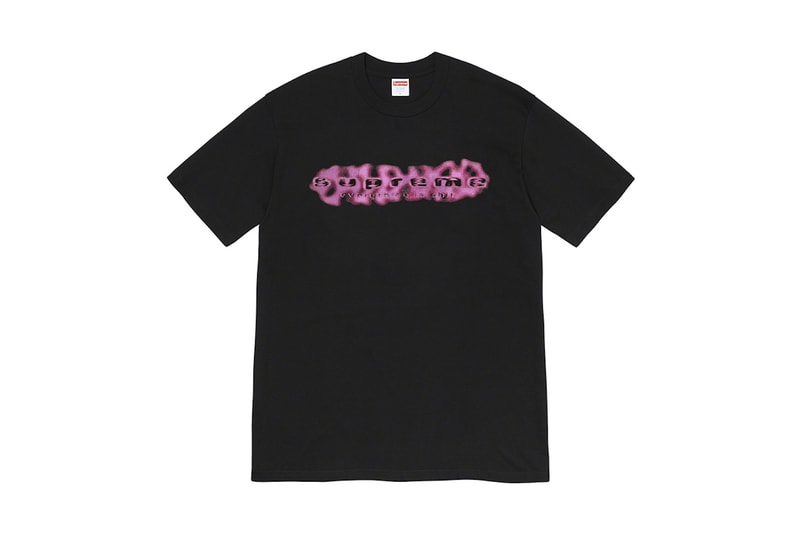 supreme spring graphic t shirts yellow white blue fashion streetwear 