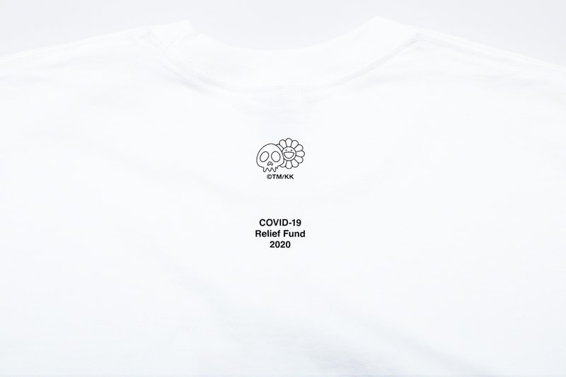 supreme takashi murakami collaboration coronavirus covid19 pandemic relief fund box logo t shirt
