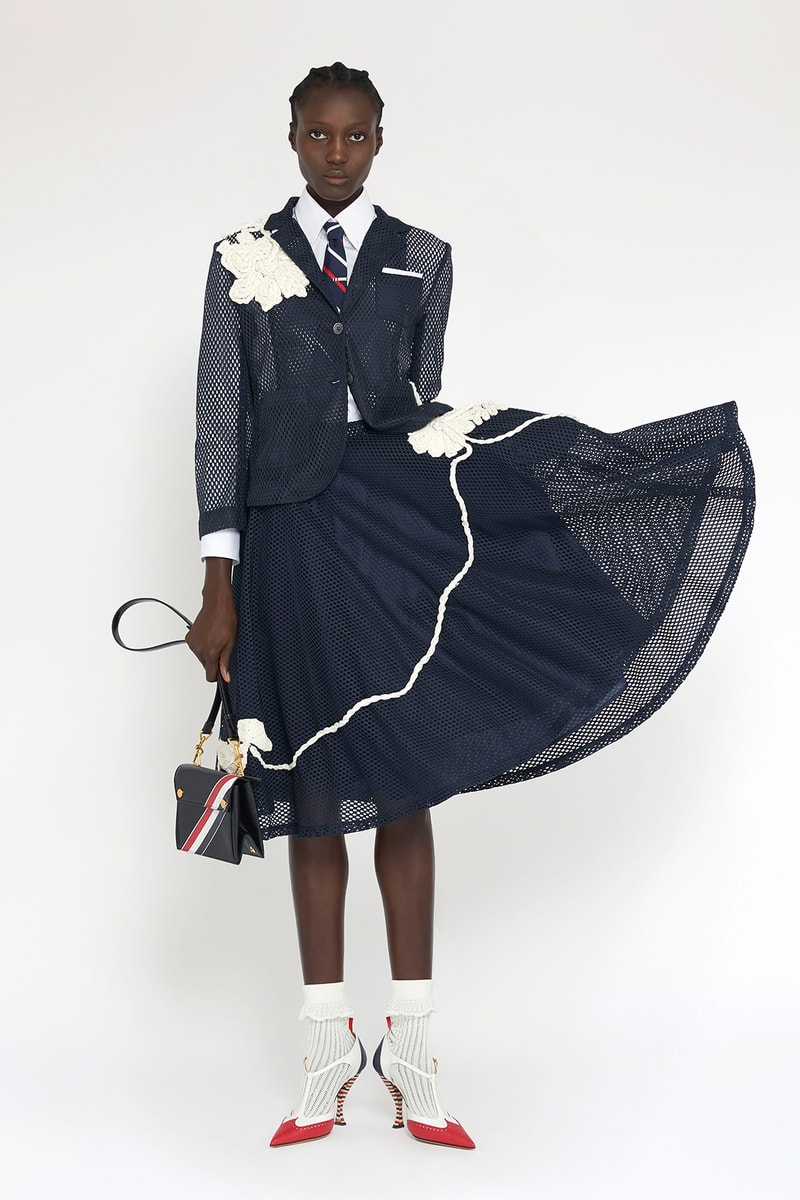 thom browne spring summer collection seersucker suits dresses bags fashion