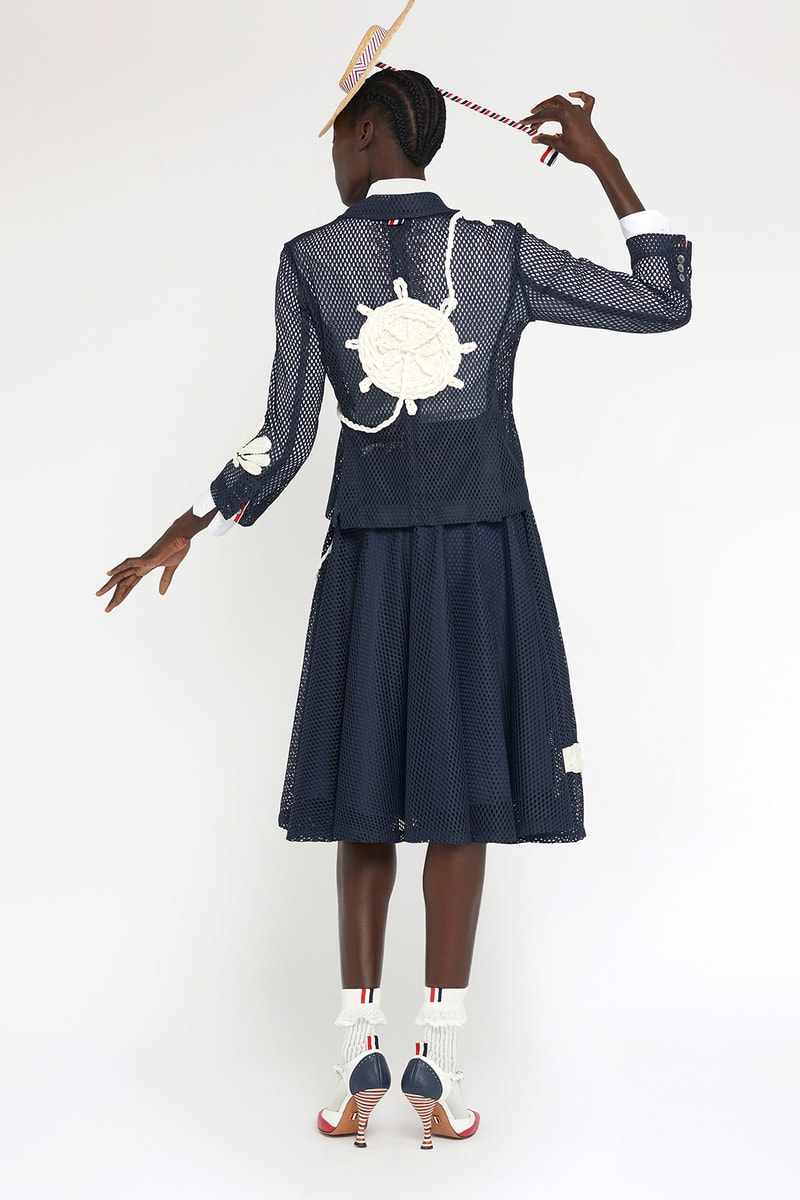 thom browne spring summer collection seersucker suits dresses bags fashion