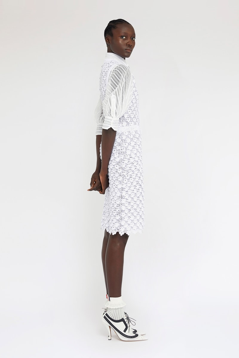 thom browne spring summer collection seersucker suits dresses bags fashion