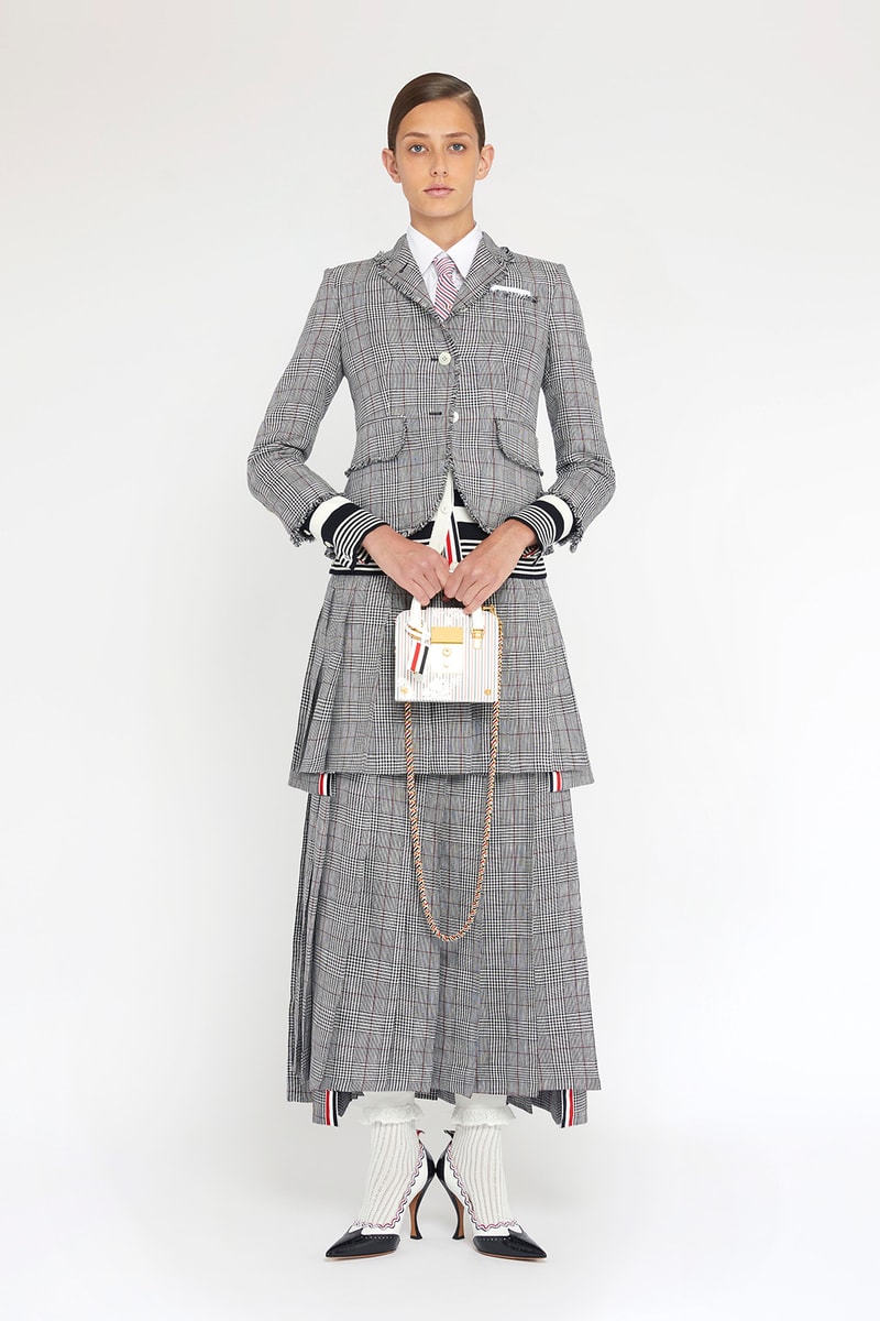 thom browne spring summer collection seersucker suits dresses bags fashion
