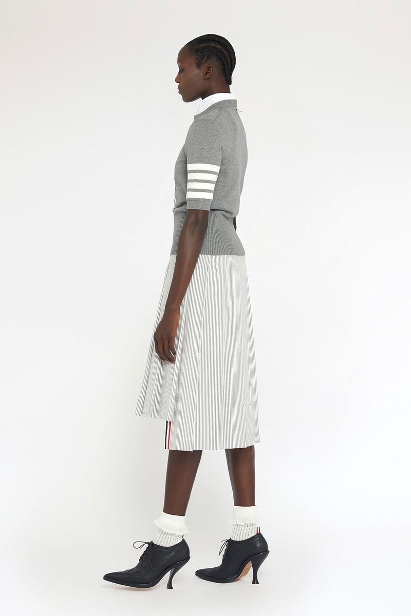 thom browne spring summer collection seersucker suits dresses bags fashion