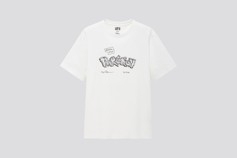 uniqlo ut daniel arsham pokemon collaboration t shirts pikachu jigglypuff black white 