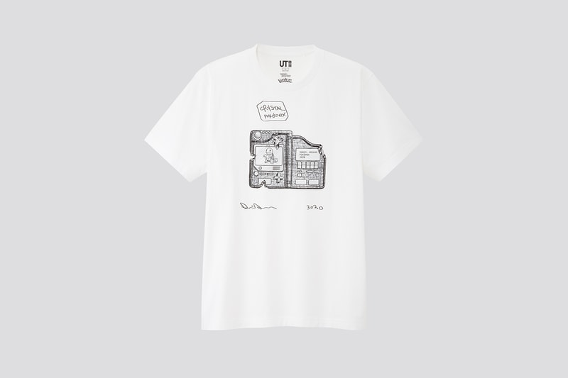 uniqlo ut daniel arsham pokemon collaboration t shirts pikachu jigglypuff black white 