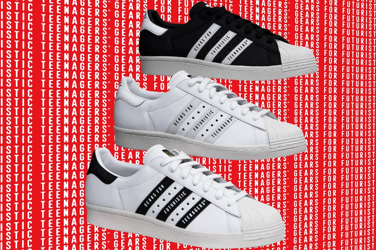 HUMAN MADE x adidas Originals Superstar 80 White Black