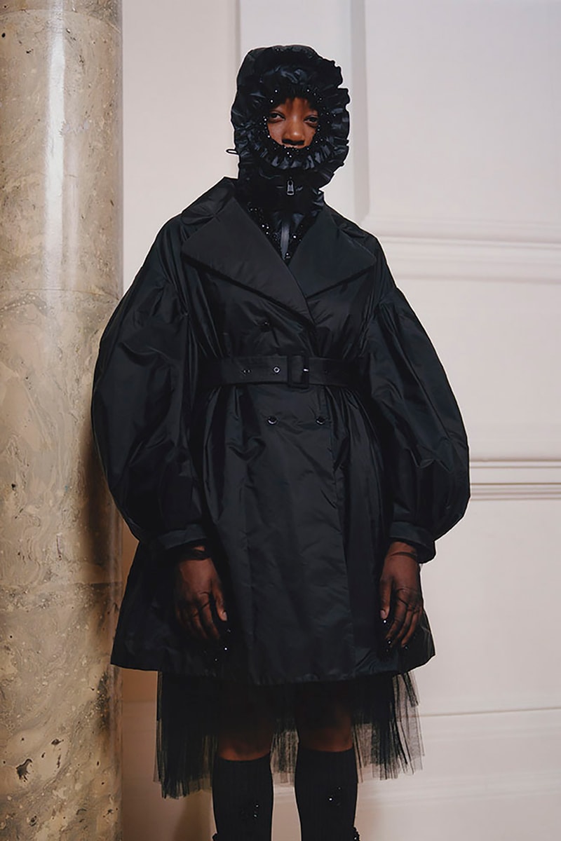 4 moncler simone rocha fall winter collaboration dresses skirts jackets outerwear fashion