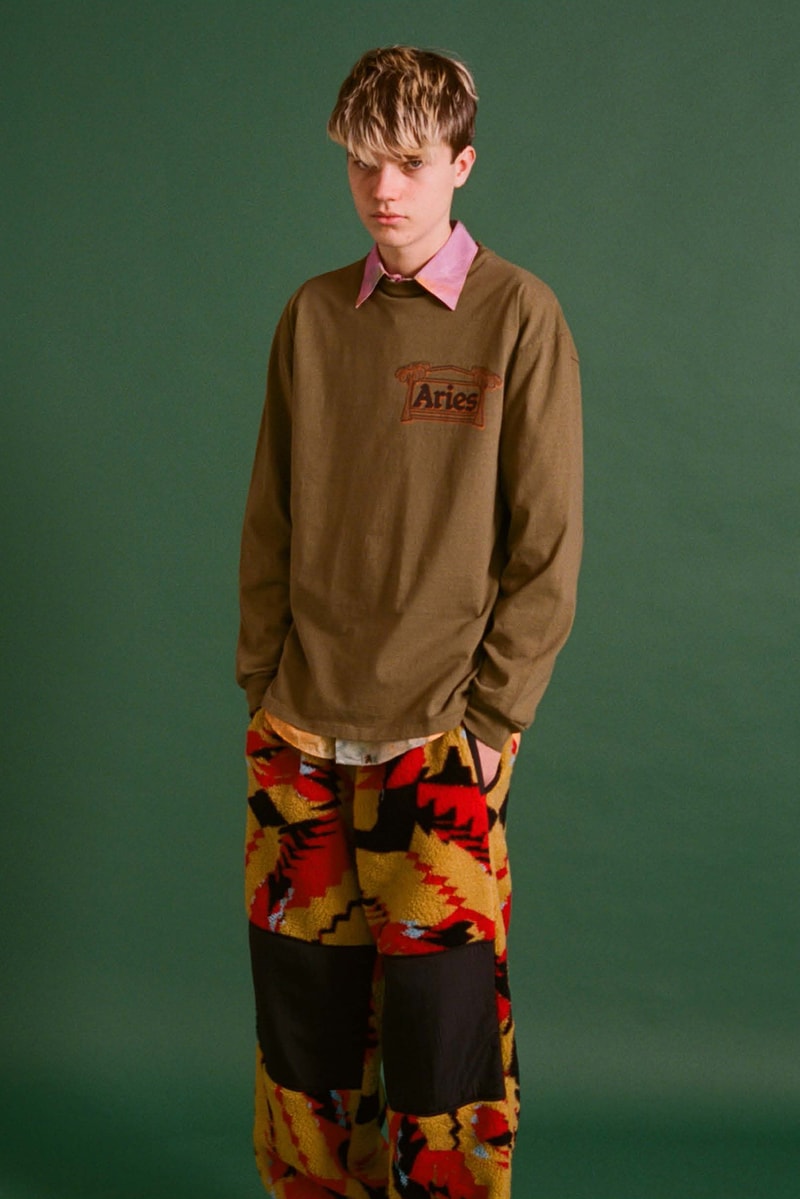Aries Fall/Winter 2020 Collection Lookbook Logo Shirt Top Button Down