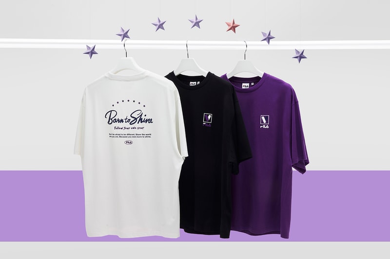 BTS FILA "Voyager" Collection Campaign Sneaker T-Shirt