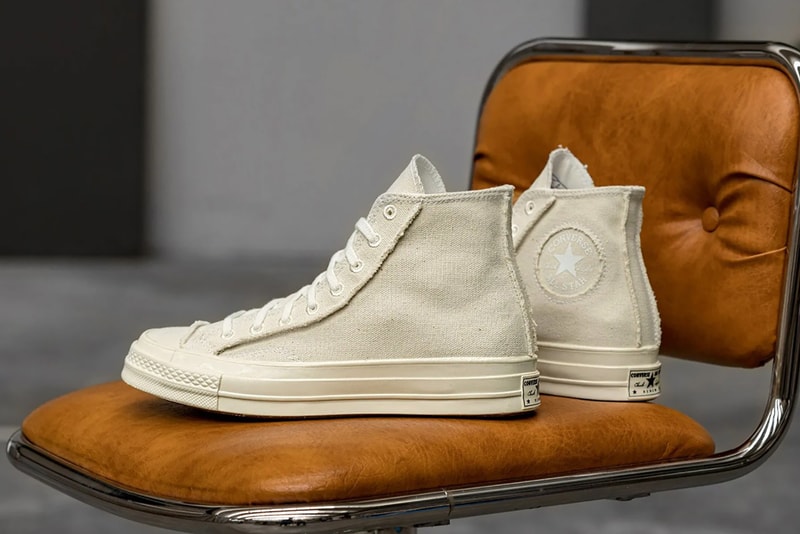 converse chuck 70 hi ox sneakers beige upcycled sustainability shoes footwear sneakerhead