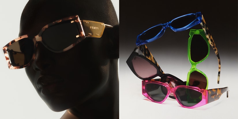 Fenty Off Record Rectangular Cat-Eye Sunglasses Lavender Tortoise Fenty Off Record Rectangular Acetate Cat-Eye Sunglasses  main image 3