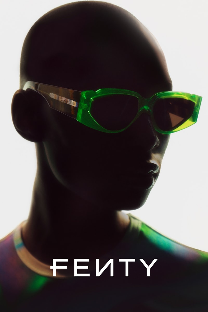 fenty rihanna eyewear sunglasses collection vintage blue pink green black cheetah print