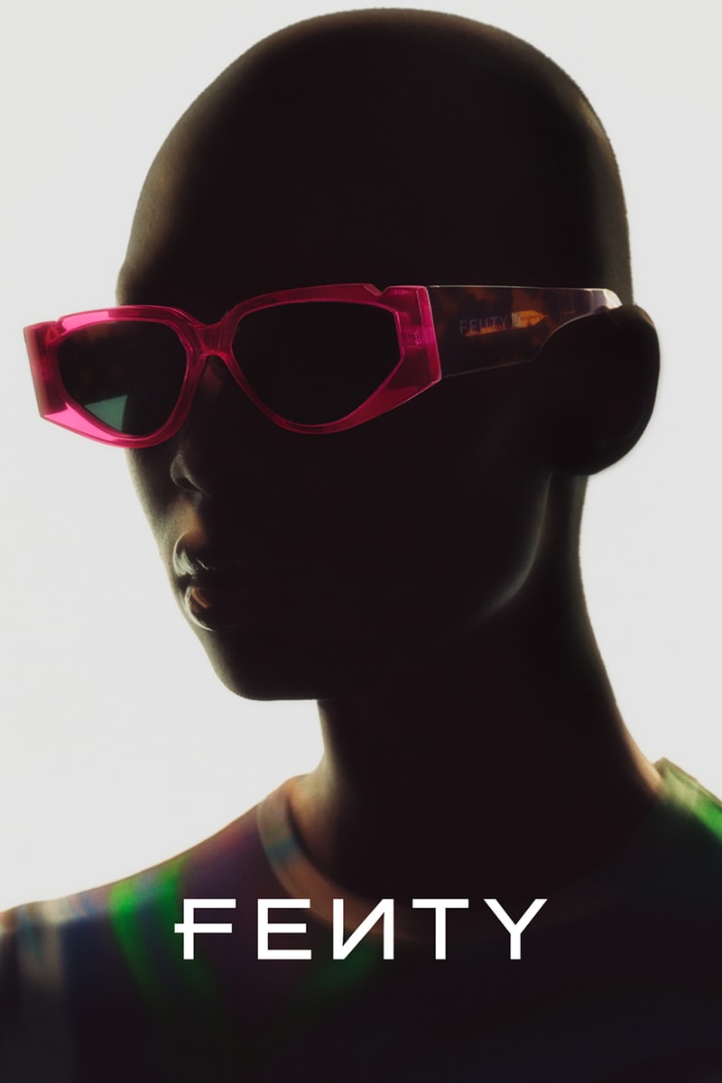 fenty rihanna eyewear sunglasses collection vintage blue pink green black cheetah print