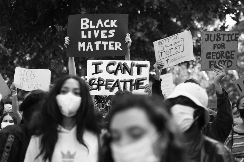 George Floyd Protest Sign Justice Death Murder Police Brutality Racism 
