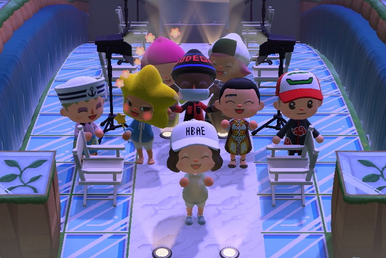 Hypebae Animal Crossing Fashion Show Runway Online Virtual Event Nintendo Switch